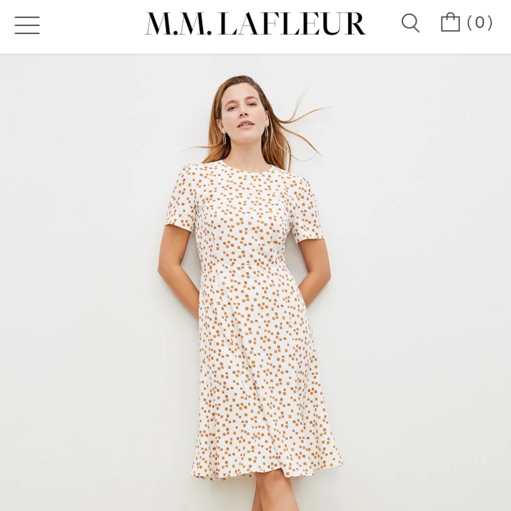 NWT M.M. Lafleur - The Inez Dress - Mosaic Print